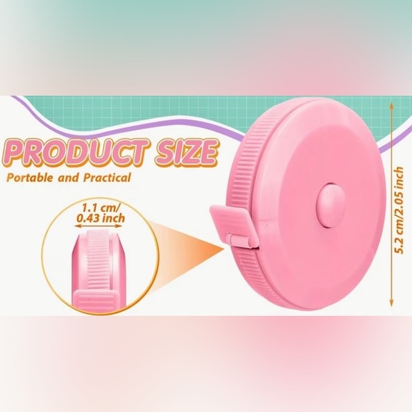 BUNDLE OF 2 TAPE MEASURE SET OF 2 RANDOM COLOR NEW - Picture 4 of 4